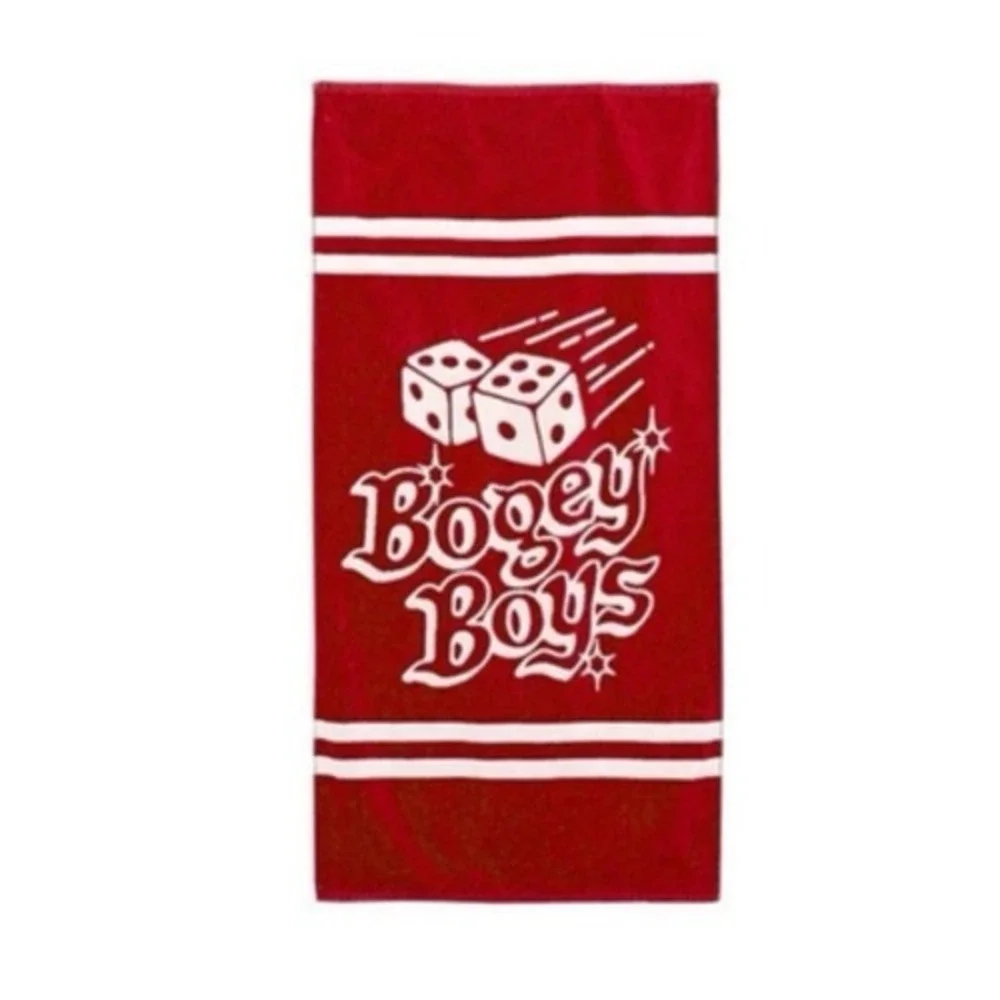 Bogey Boys Macklemore Vegas Pool Towel Red Dice Print Beach Golf Hypebeast 58x30